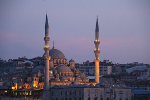 Moschee am Abend Wandbild