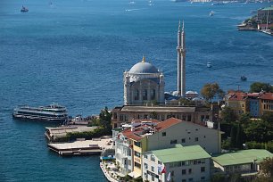 Moschee am Bosporuskanal Wandbild