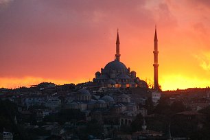 Moschee am Horizont Wandbild