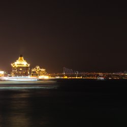 Nachtpanorama-Bosporus