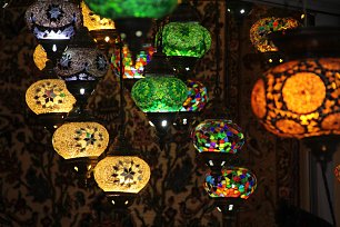 Orientalische Lampen Wandbild