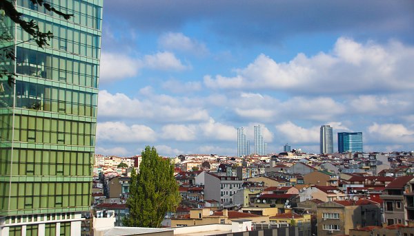 Sicht ueber Istanbul Wandbild