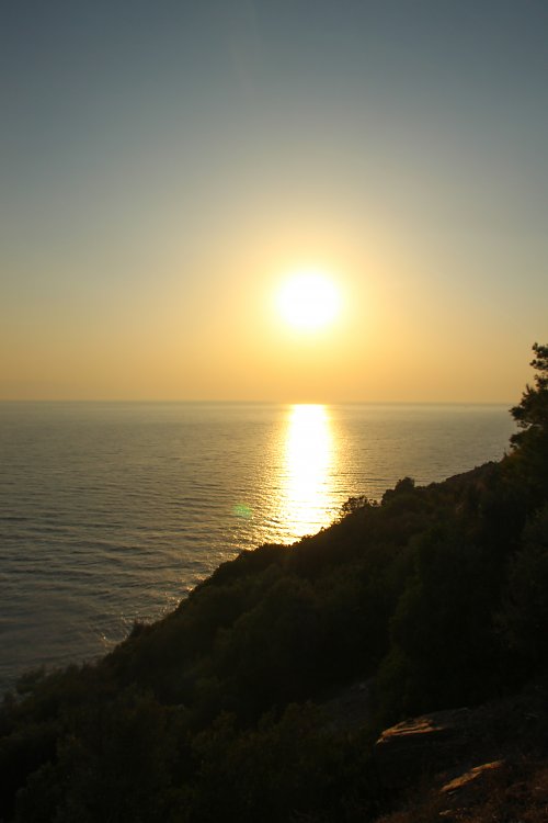 Sonnenlicht im Meer Wandbild
