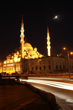 Strasse an der Moschee Wandbild