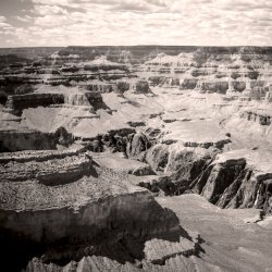 Leinwand 1Tlg Grand Canyon Arizona USA Amerika schwarz weiß Leinwandbild 9R1340 