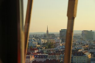 Blick ueber Wien vom Prater Wandbild