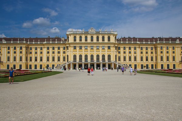 Fassade Schoenbrunn Wandbild