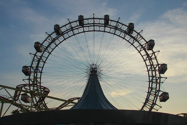 Grosses Wiener Riesenrad Wandbild