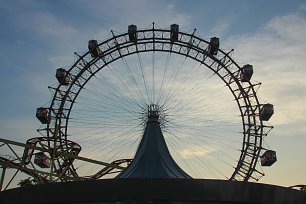 Grosses Wiener Riesenrad Wandbild