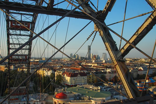 Im Riesenrad Wandbild