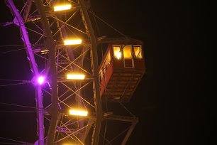 Riesenrad bei Nacht Wandbild