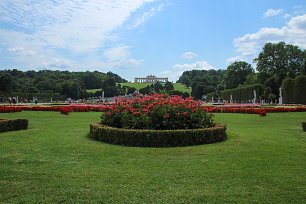 Schlossgarten Schoenbrunn Wandbild