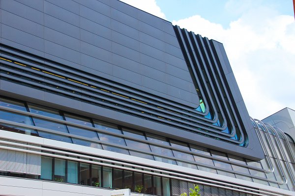 Schwungvolle Architektur Wandbild