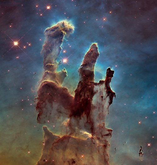 Hubble Pillars of Creation 2015 Wandbild
