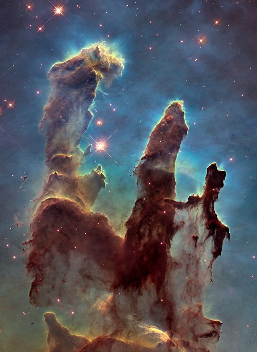 Hubble Pillars of Creation 2 Wandbild