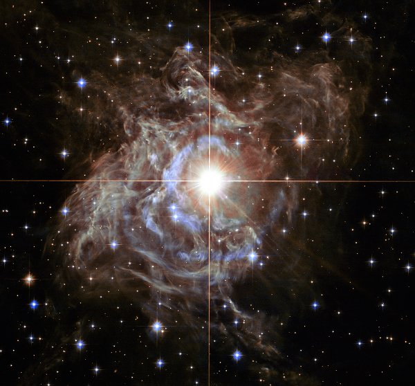 Hubble Super Star Holiday Light Show Wandbild
