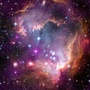 Hubble Under the Wing of Small Magellanic Cloud Wandbild