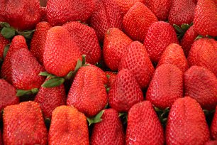 Erdbeeren Wandbild
