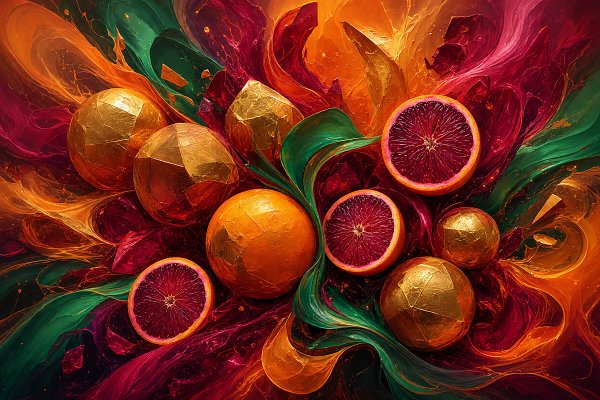 Orangen2 Wandbild
