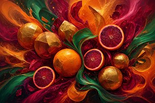 Orangen2 Wandbild