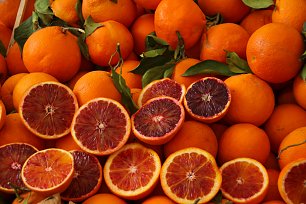 Orangen Wandbild
