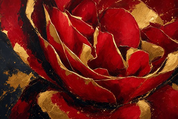 Rose Wandbild
