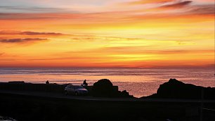 Angler Mittelmeer Morgenrot Wandbild