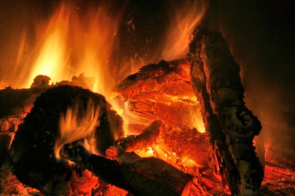 Feuer Flammen Glut Wandbild