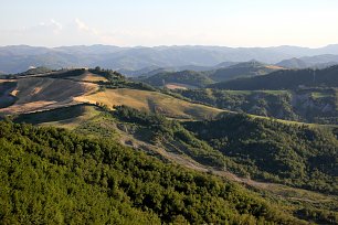 Toskana Berge Wandbild