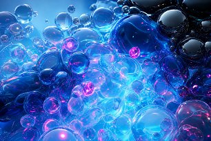Bubbles Wandbild
