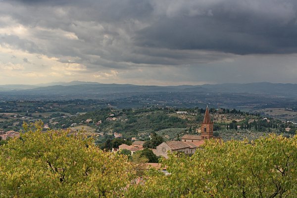 Italien Landschaft Umbrien Wandbild